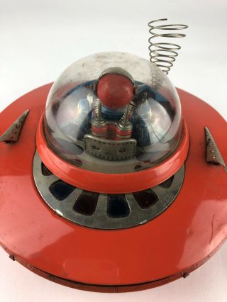 Vintage Cragstan Flying Saucer - UFO Tin Toy - 1950 Ko Yoshiya Japan Space Ship 6