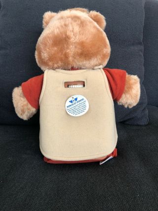Vintage 1984 1985 Teddy Ruxpin Bear Brown Cassette Player With Tape 2