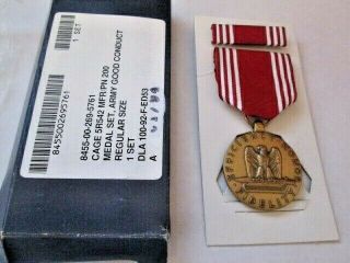 Wwii Us Army Good Conduct Medal Ribbon & Bar Ribbon Set Waac