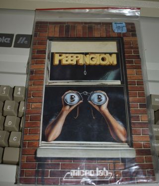 Vintage " Peeping Tom " Game Software By Micro Lab For Apple Ii Computer Look