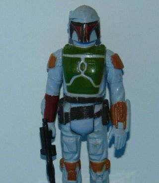 Vintage Tri - Logo Boba Fett W/ Painted Rocked,  Painted Knee,  Complete