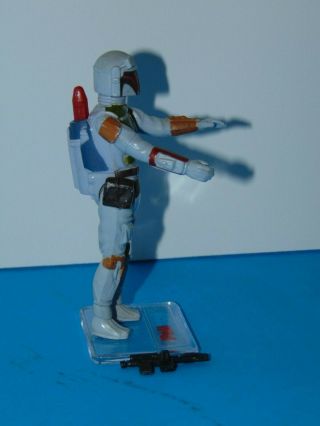 Vintage Tri - Logo Boba Fett w/ painted rocked,  painted knee,  complete 3