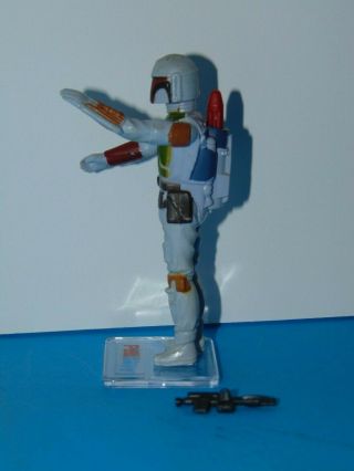 Vintage Tri - Logo Boba Fett w/ painted rocked,  painted knee,  complete 5