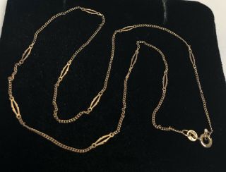 Vintage BALESTRA GIOVANNI 14K YELLOW GOLD “FANCY LINK” CHAIN NECKLACE - 585 Italy 2