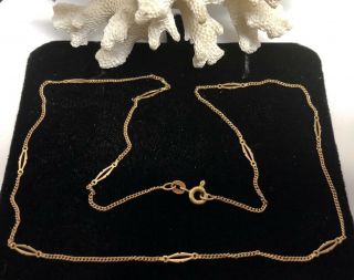 Vintage BALESTRA GIOVANNI 14K YELLOW GOLD “FANCY LINK” CHAIN NECKLACE - 585 Italy 3