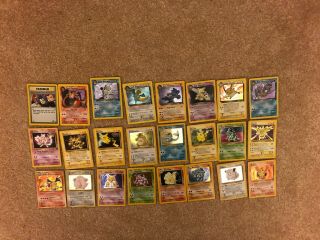 Old Vintage Pokemon Cards Qty 24 - Holo,  Many Non - Holo -