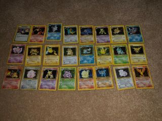 OLD Vintage Pokemon Cards QTY 24 - Holo,  Many Non - Holo - 2