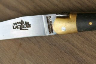 Forge de Laguiole Pocket Knife 11 cm Horn Black VINTAGE KNIFE 2