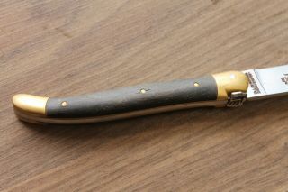 Forge de Laguiole Pocket Knife 11 cm Horn Black VINTAGE KNIFE 4