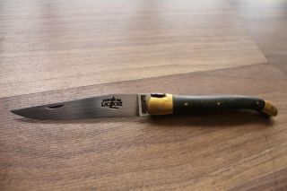 Forge de Laguiole Pocket Knife 11 cm Horn Black VINTAGE KNIFE 8