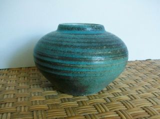 Deichmann Mid Century Vintage Canadian Studio Art Pottery Vase