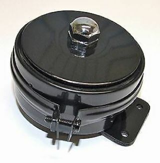 Lucas Type Hf1441 6 Volt Horn,  With Black Band.  Ideal For Vintage Motorcycles
