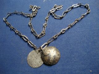 Grandmas Rare Cbb Sterling Silver Big Chunky Necklace