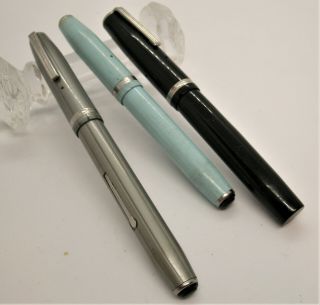 3 Vintage Retro Esterbrook Fountain Pens 