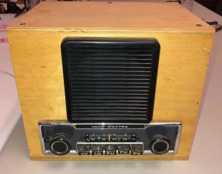 Vintage Becker Europa Am/fm Radio W/ Speaker Wood Box Collectors Estate