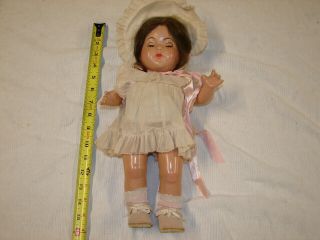 Vintage Doll Composition Body Head Legs Arms 14 Inch Madame Alexander Sleep Eyes