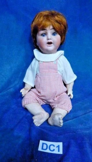 Antique 1890s German Bisque Abg Alt Beck & Gottschalk Baby Character Doll Dc1