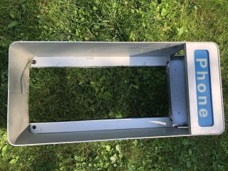 Vintage Aluminum Phone Booth.  Antique rare payphone call cell 7