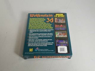 Vintage Wolfenstein 3D IBM 3.  5 Floppy Discs Big Box PC Game 2