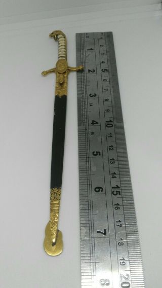 Vtg Rarity miniature letter opener,  Mexican military college sword 7