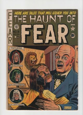 Haunt Of Fear 8 Fn 6.  0 Vintage Ec Comic Horror Old Witch Vault - Keeper Gold 10c
