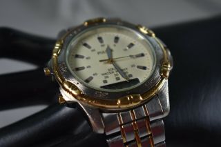 RARE Vintage Pulsar by SEIKO V041 - 3320 Analog/Digital Men ' s Watch BATTERY 3