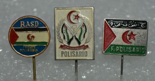 Front Polisario Africa Rasd Western Sahara Frente Vintage Political Pin Set - 21