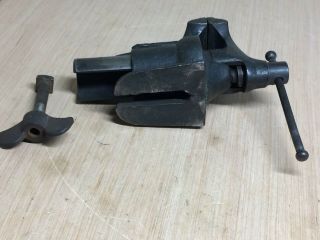 Rare Vintage Colton Pattern Vise Patent 1885 3 “ With Bolt & Wingnut 3