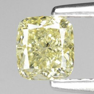 0.  70 Cts Rare Untreated Natural Fancy Yellow Color Loose Diamond Vs1