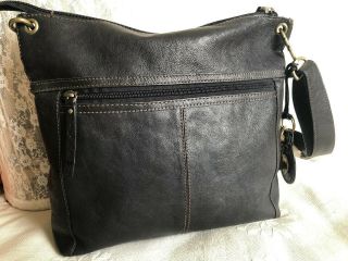 VTG FOSSIL SASHA/ LARGE Leather Crossbody Messenger Shoulder Bag Purse Rare 3