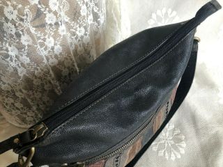 VTG FOSSIL SASHA/ LARGE Leather Crossbody Messenger Shoulder Bag Purse Rare 6