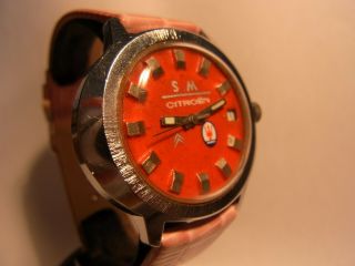 CITROEN SM,  CITROEN MASERATI SM.  WRISTWATCH,  selfwinding Movement.  VINTAGE CAR, . 2