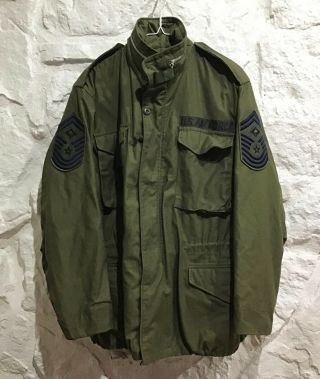 Vtg Vietnam War 1969 U.  S.  Air Force M - 65 U.  S.  Military Field Jacket Sz Medium