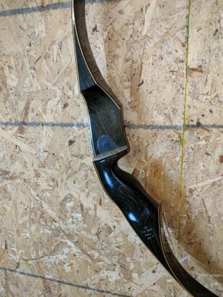 Vintage Wing Archery Co.  Wing Recurve Thunderbird 50 54 " Bow Black Beauty