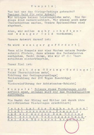 Wwii Ww2 Propaganda Tract Leaflet Flugblatt Code H.  366,  Kumpels Was Hat Uns Das