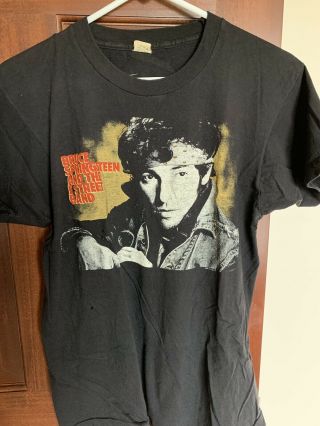 Vintage 1985 Bruce Springsteen World Tour Concert T - Shirt Large Made Usa