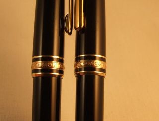 VINTAGE MONTBLANC MEISTERSTUCK 144 CLASSIQUE FOUNTAIN PEN & PENCIL SET - 1993 4