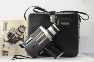 Vintage Canon Auto Zoom 518 8 Video Camera With Paperwork & Case