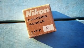 Vintage Nikon F Focusing Screen Type E For 35mm Camera -