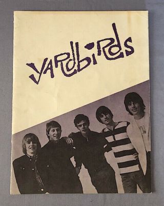 Vintage 1965 Yardbirds Photo Illustrated U.  S.  Tour Program