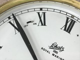 Vintage Schatz 1881 Royal Mariner German Brass Marine Ship ' s Bell Clock 117 4