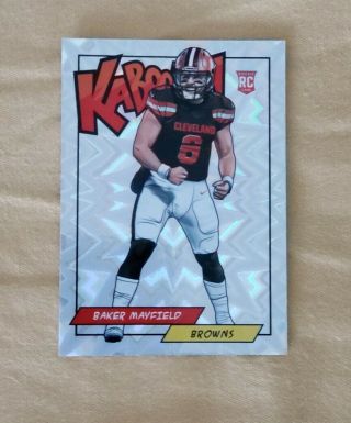 2018 Panini Kaboom Baker Mayfield Rc Browns Centered Rare Grade It