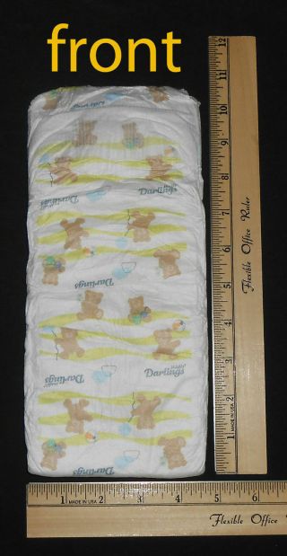 Big XL Extra Large Kids Baby Diapers Size 7 Darlings 80 lbs Non Vintage 4