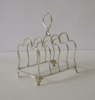 An Antique Sterling Silver Toast Rack Birmingham 1901 Marples & Co 78 Grams