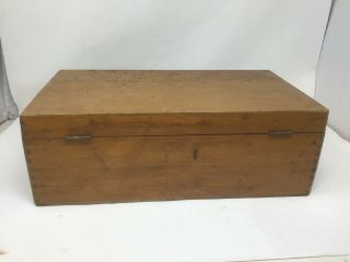 Vintage Emco Unimat Lathe Wooden Box Crate 9 1/2 X 16 3/4” Made In Austria 7
