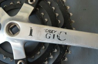 Vintage retro Ritchey Logic Sugino mtb crankset triple 172,  5 46/36/26t 7