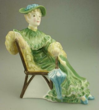 Vintage Royal Doulton Hn2356 Ascot 1968 - 1995 Designer M.  Nicoll Green Dress