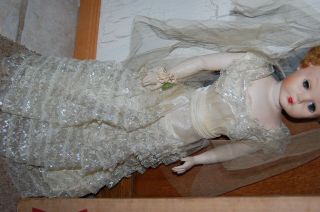 Vintage 1950 ' s Betty - The Betty Bride Doll Deluxe Vinyl 30 