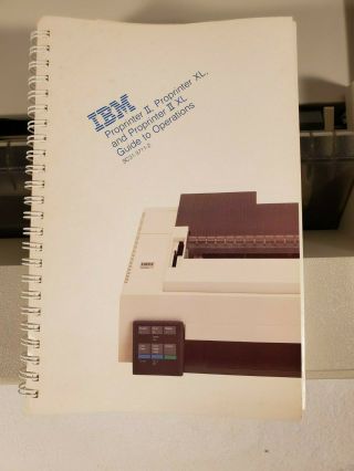 Vintage IBM ProPrinter II Dot Matrix Printer Mfr P/N 4201 - 002 4