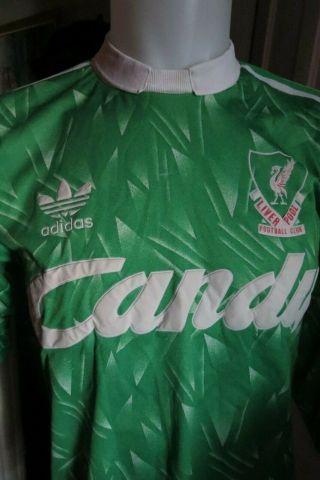 Liverpool 1989 - 91 Goalkeeper Shirt Addias Size Small Rare Vintage